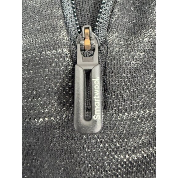 Smartwool Mens 1/4 Zip Base Layer Intraknit Thermal Merino Sz Large Black - Picture 8 of 14